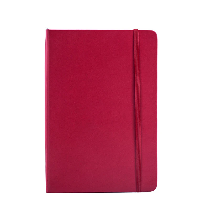 Hard Cover A5 Custom PU Leather Traveler Perfect Sewn Spiral Binding Notebook
