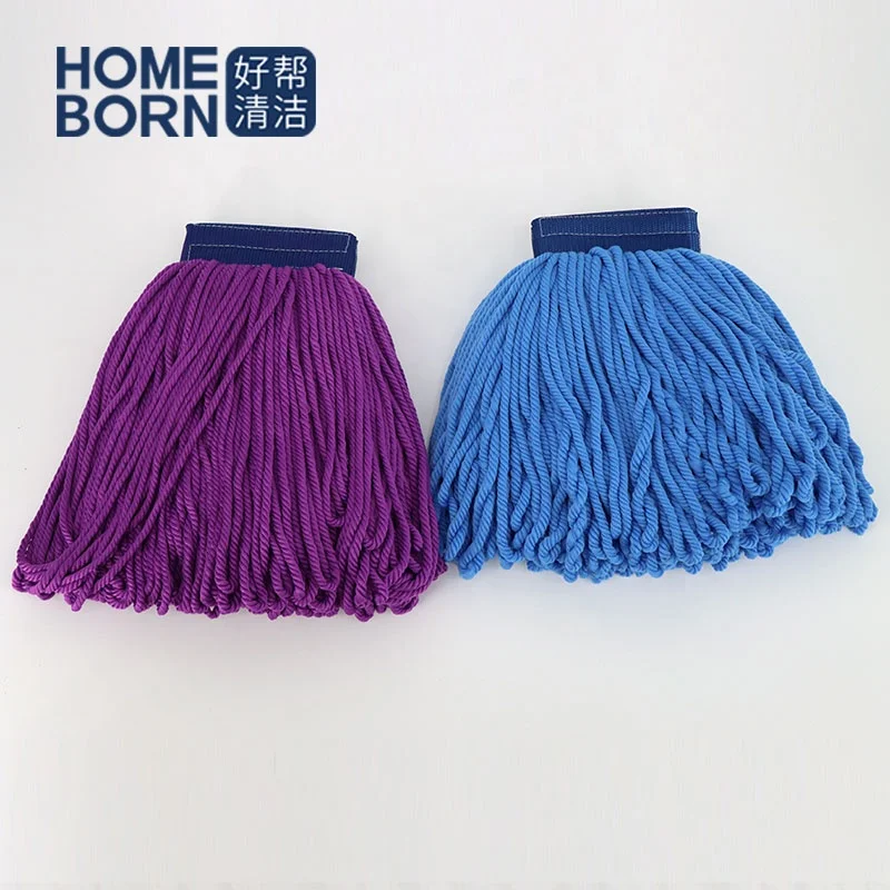 Xingtai industrial kentucky mop replacement head magic ring end with microfiber mop yarn
