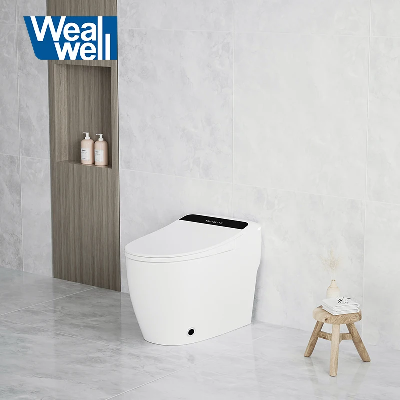 Southeast Asian Market One Piece LED Display Screen Instant Heating Wash Automatic Flushing Intelligent Toilet