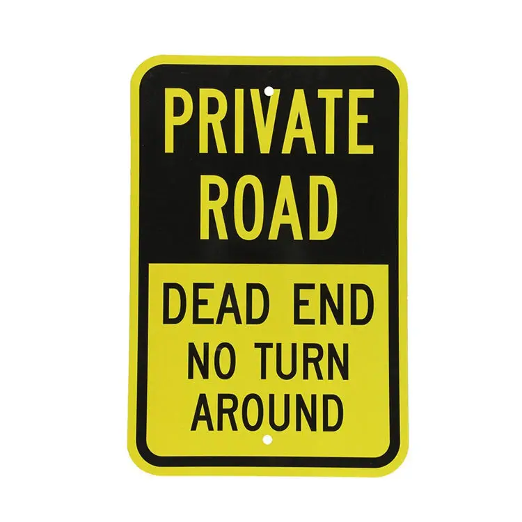 Customized Caution Aluminum Warning Traffic Signs Plate