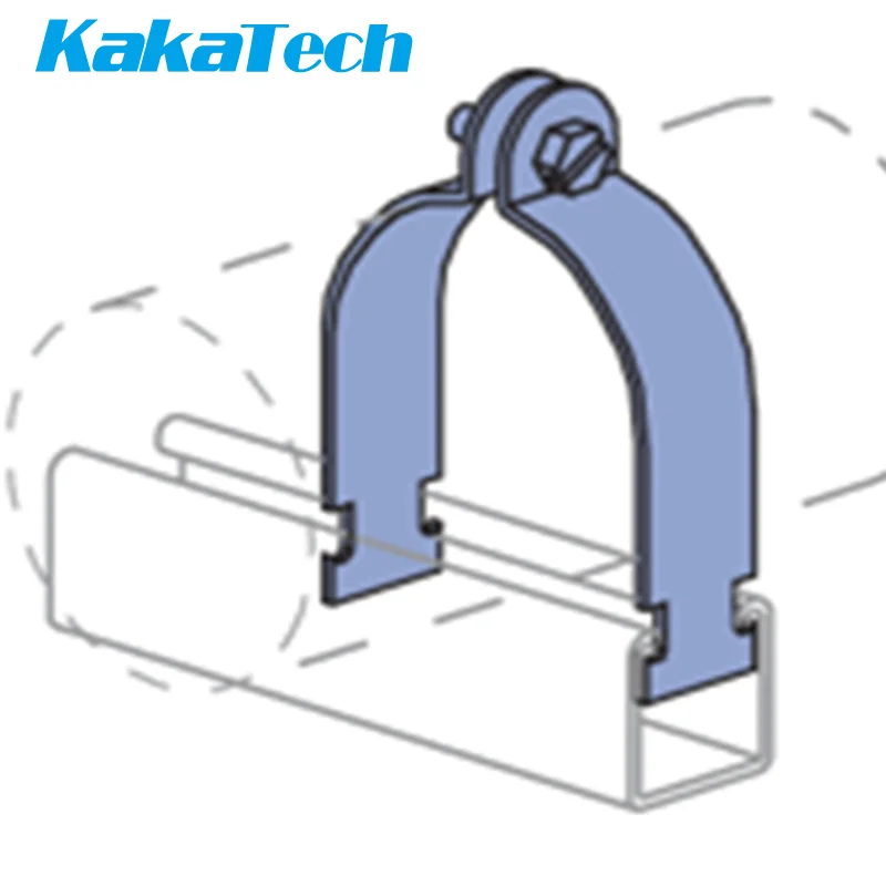 Factory Wholesale Supply Unistrut Clamp Electrical Galvanized U Type Stainless Steel Strut Channel Pipe Clamp