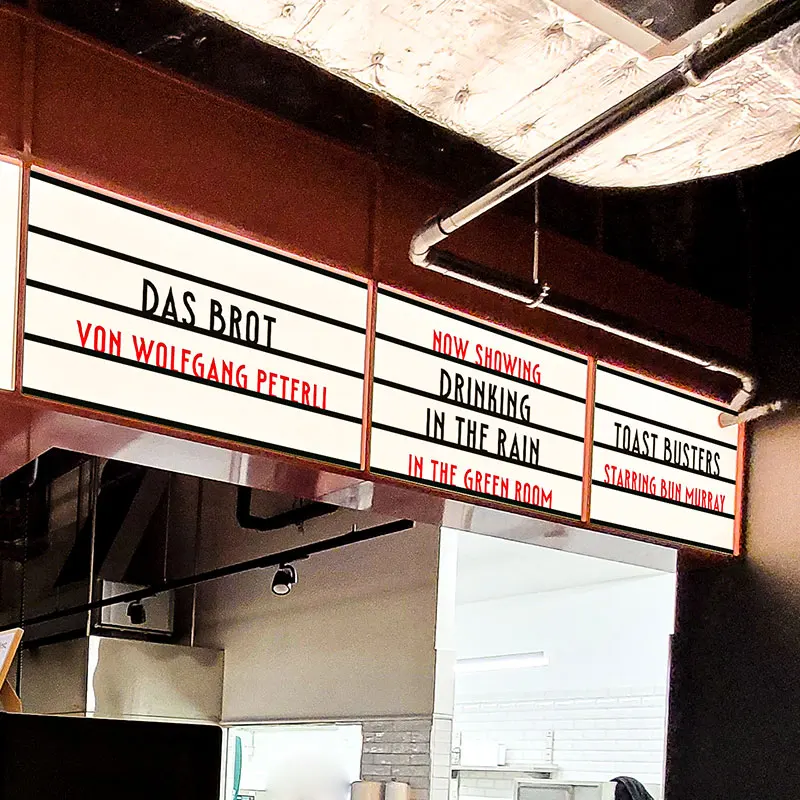 Now Serving Movie Theatres Custom Vintage Cinema Letters Changeable Message Board Marquee Letters Signage