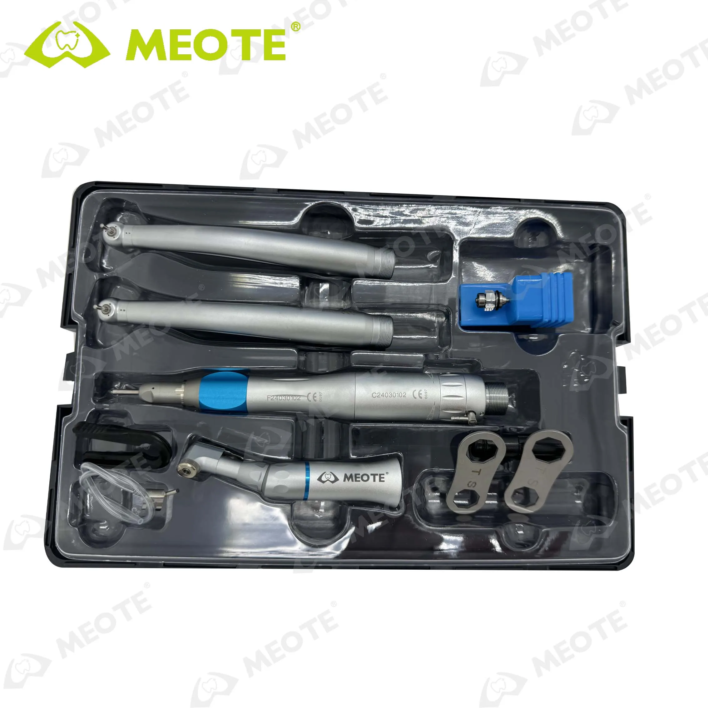 MEITE MEDICAL OEM Dental Handpiece Kit Student High and Low Speed Turbine Set Contra Angle Air Motor