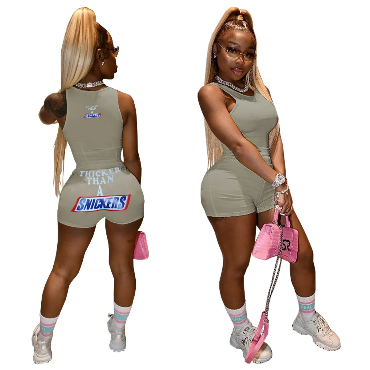 2021 женские летние хлопковые шорты с принтом, спортивные костюмы, оптовая продажа, женские байкерские шорты для тренировок, комплект из 2 предметов, шорты, комплект для женщин