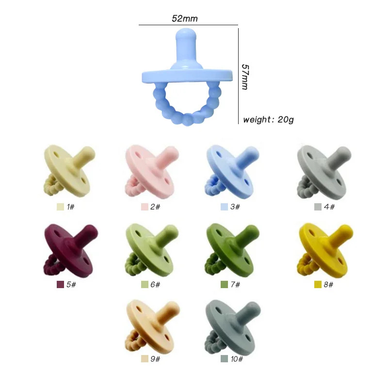 Wholesale Eco-friendly Pacifier Bpa Free Safety Non-toxic Soft Food Grade Silicone Baby Pacifier