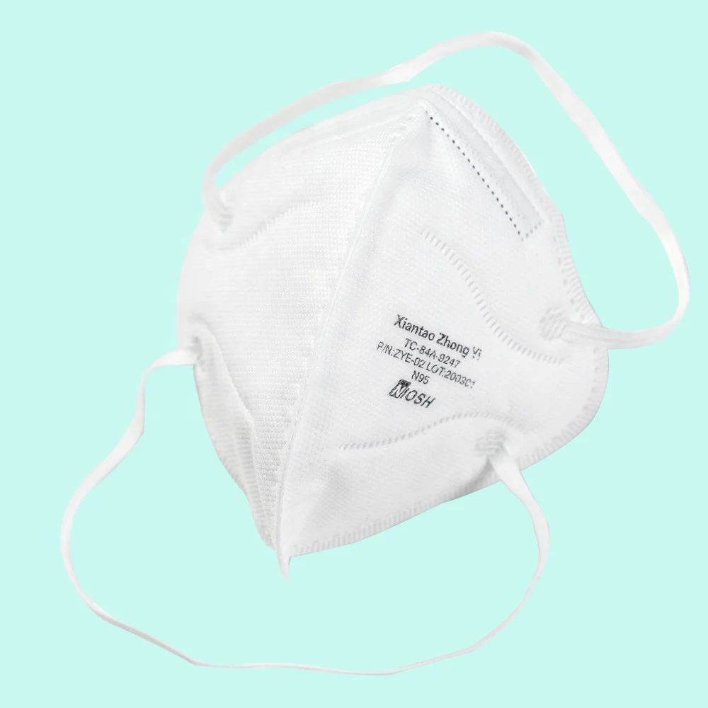 
Одобренная CDC Складная стильная Пылезащитная маска NIOSH N95 от белого производителя 