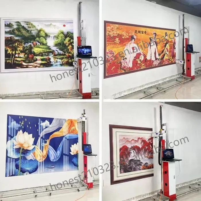 3D UV Smart Advertising Vertical Horizontal Wall Floor Airbrush Wall Mural Art Direct Inkjet Printer Wall Printing Machine