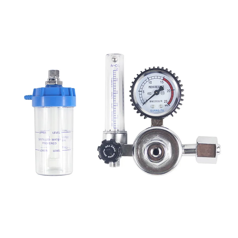 2022 KangWei Brass Manufacturer regulator oxygen medical humidifier medic oxygen pressure gauge
