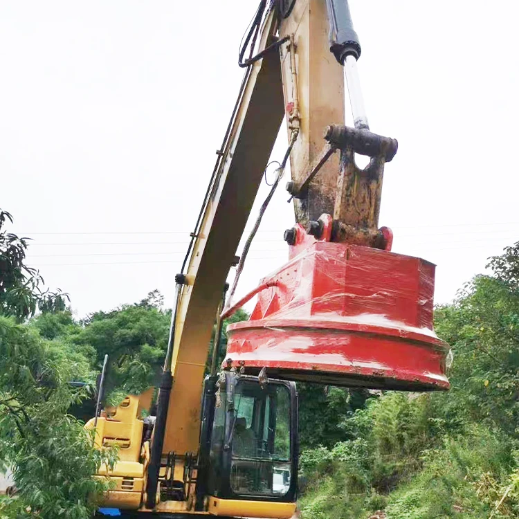 Hydraulic Magnet Lifting Magnet Lifter Installed On Excavator