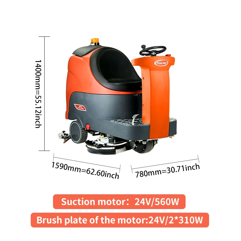 
Tanlong driving scrubber (bare metal) T9 