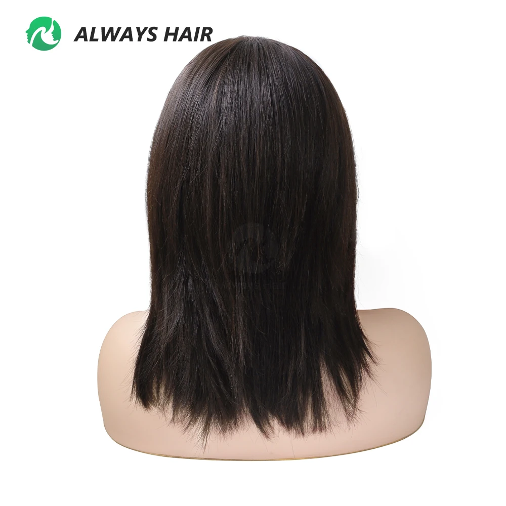 MT12 - 9 Inches Lace Front Wig Women Short Chinese Cuticle Remy Hair Wig Natural Human Hair Wholesale