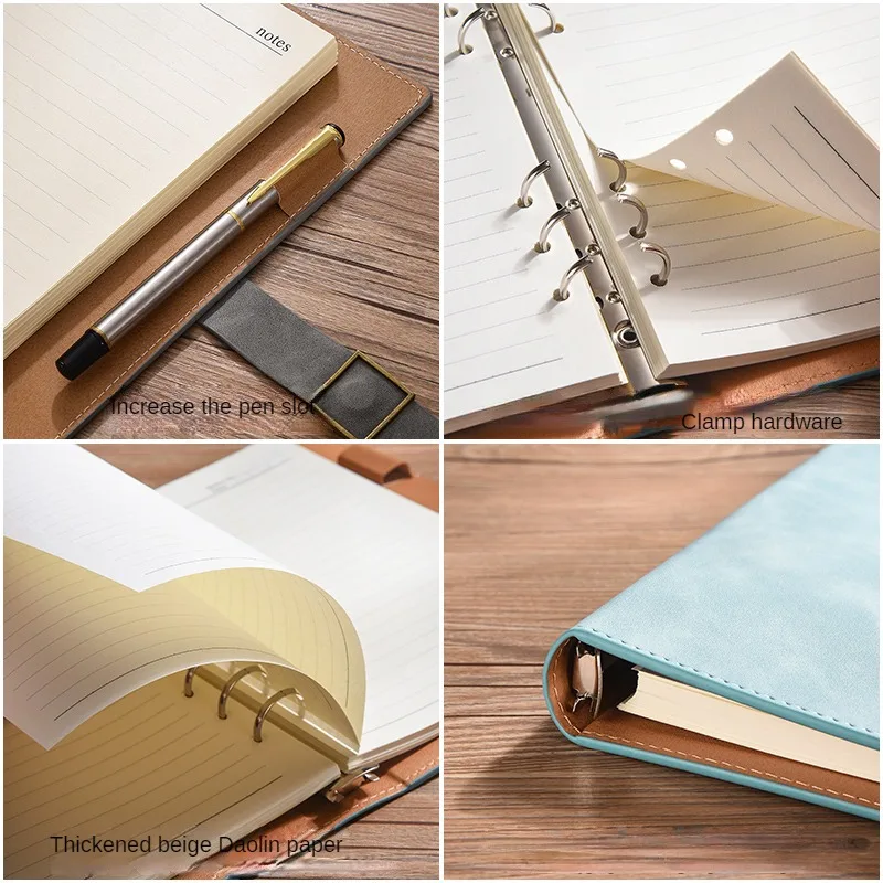 Cheap Wholesale Leather Waterproof Carbonless Note Book A5 100 Pages Notebook Custom Logo Notebook Gift Set