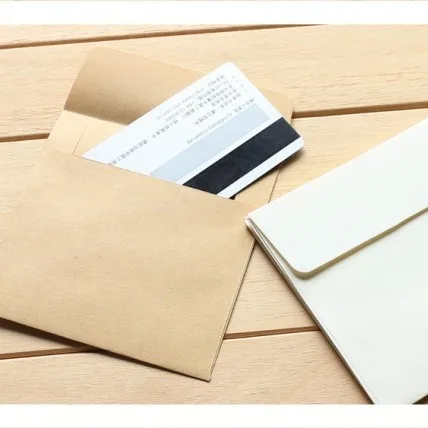 Custom Logo Solid Color Kraft Invitation Envelopes For Wedding, Graduation, Baby Shower, Greeting Card Multi-size To Choose