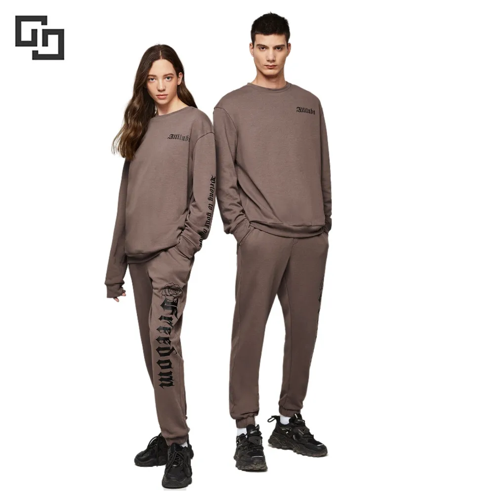 High Quality Bamboo Cotton Women&Men Couple Sweatshirts Custom Crop Top Unisex Heavyweight Hemp Hoodies