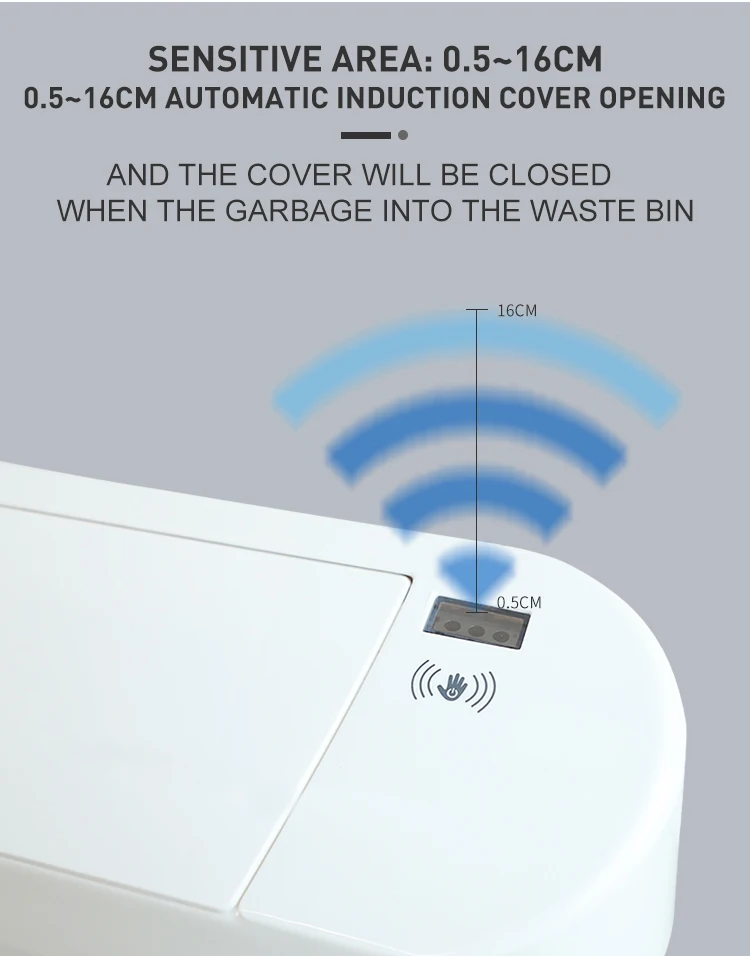 American in stock toilet dust bin papelera large garbage bins bathroom step and touchless smart trash can with sensor