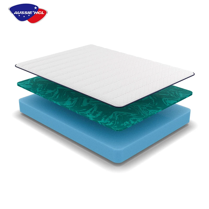 Popular Comfortable High Density Foam Mattress in Box Order Online Cooling Hybrid Latex Gel Memory Foam Mattresses