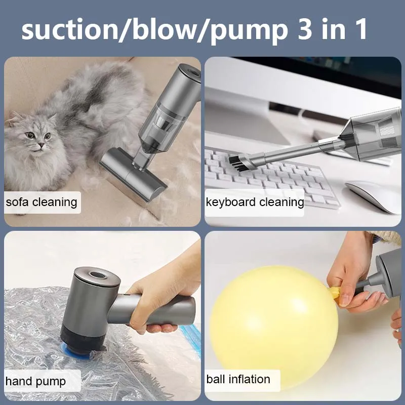 Handheld cordless vacuum cleaner brushless motor DC car home portable wireless vacuum cleaner