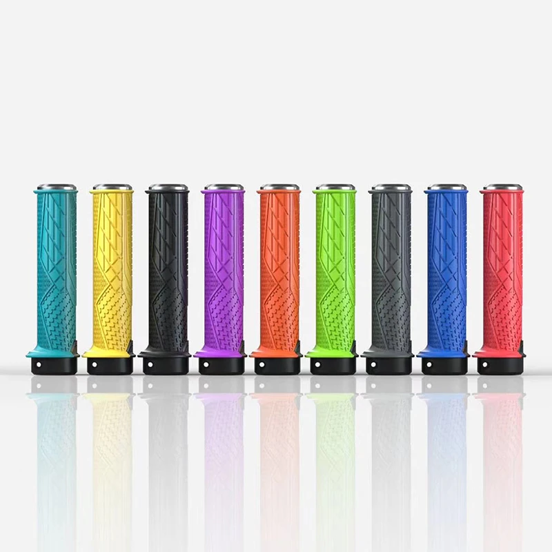 Mountain Bike Foam Rubber Bicycle Handlebar Grips MTB Lightweight Lock-On Plastic Handle Grip For Bike