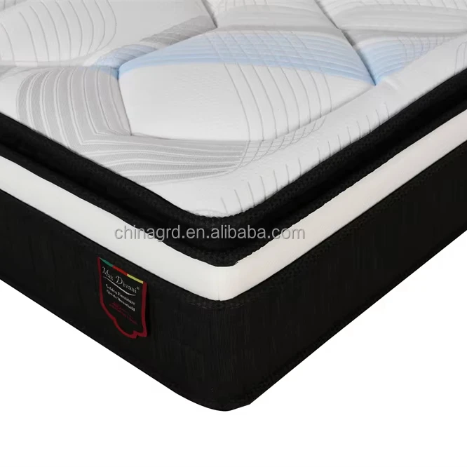 OEM High-Density Hybrid Pocket Spring Mattress In-A-Box Fabric With Memory Foam & Sponge Hypo-Allergenic For Hospitals