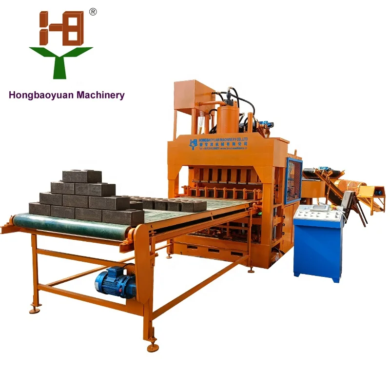 HBY7-10 mud soil earth red brick moulding wall clay tile making machine