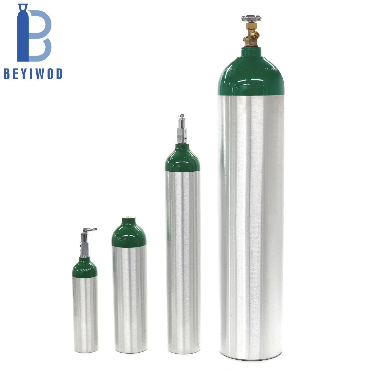 small size medical use aluminum oxygen cylinder refillable gas cylinder oxygen aluminum bottle for hospital