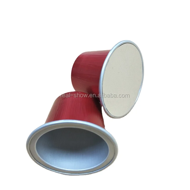 Алюминиевые кофейные капсулы Nespresso с крышкой