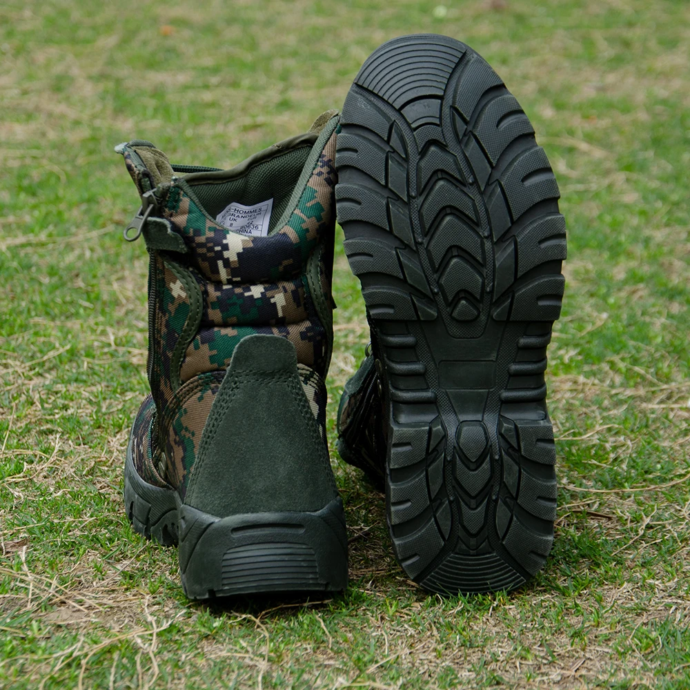 Tactical Boots Man Camouflage Jungle Boots Digital Woodland Combat Boots