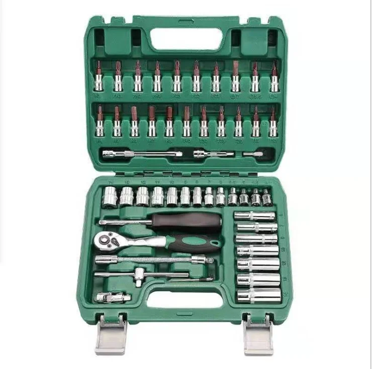 53Pcs Ratchet Wrench Socket Set Car Repair Converter Tools Kit Bicycle Auto Repairing Multifunctional Tools Hand wrench Tools