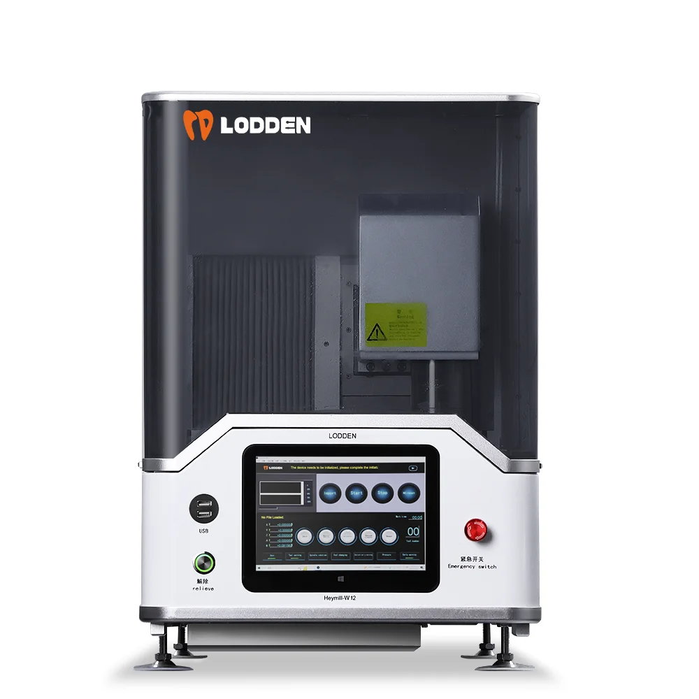 Lodden 5-осевое стоматологическое лабораторное оборудование мокрый титановый предварительно измельченный стеклянный керамический специальный стоматологический фрезерный станок