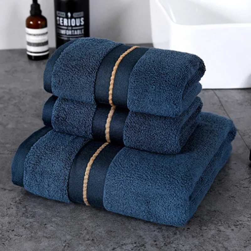 luxury 5 stars hotel custom jacquard satin 100% cotton terry  bath towel set