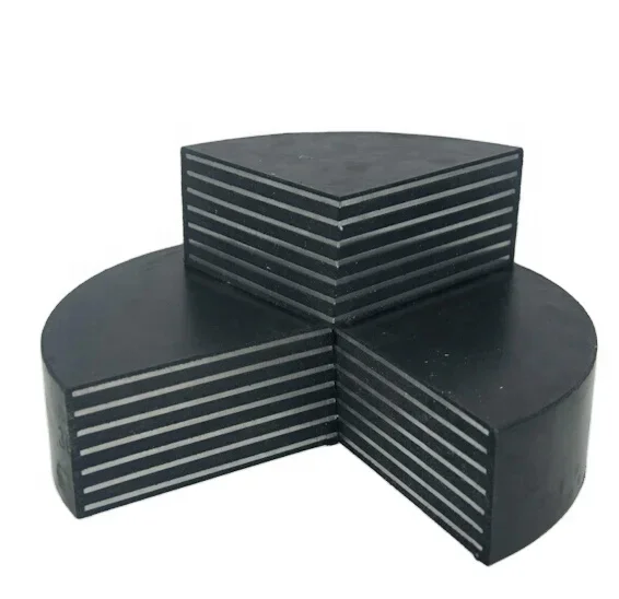 Neoprene Rubber Bridge Bearing Pad for Isolation /  Laminated Elastomeric Bearing Pad  Factory price