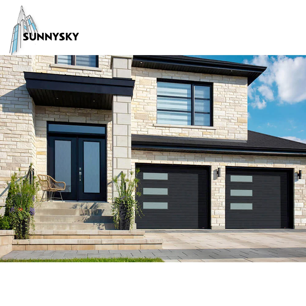 High quality Whole house custom aluminum Contemporary Garage Doors fit for home