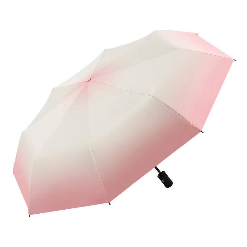 Umbrellas for the rain 3 fold 23inch 8k ultraviolet-proof custom with logo printing automatic umbrella