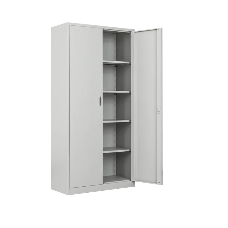 Factory Sale 2 Doors Metal Storage Cupboard Steel Filing Cabinet Custom File Cabinet with Adjustable Shelves
