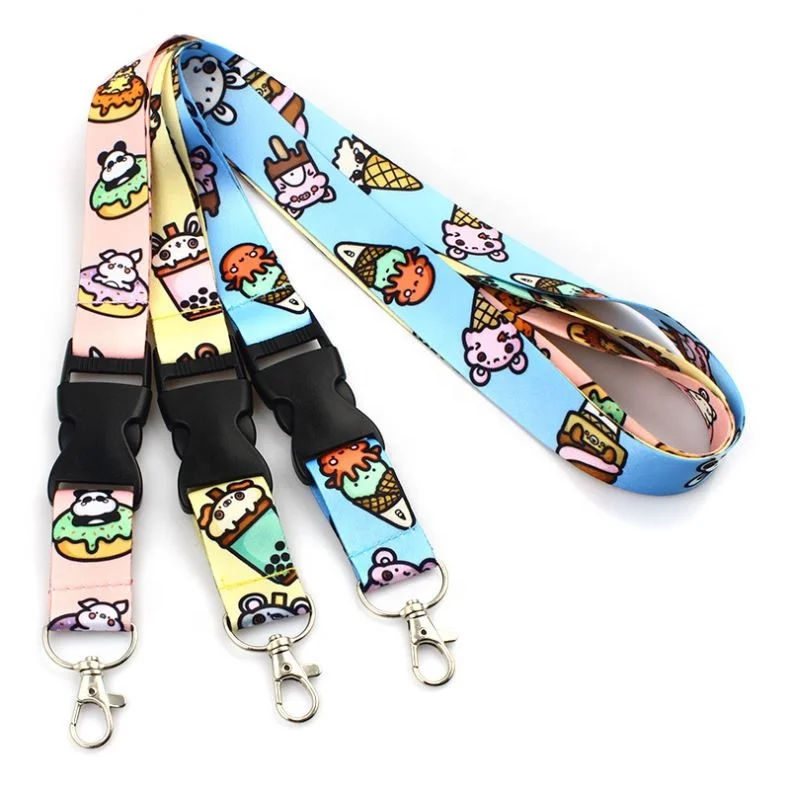 Custom Polyester Keychain Children Love Disneyer Lanyards