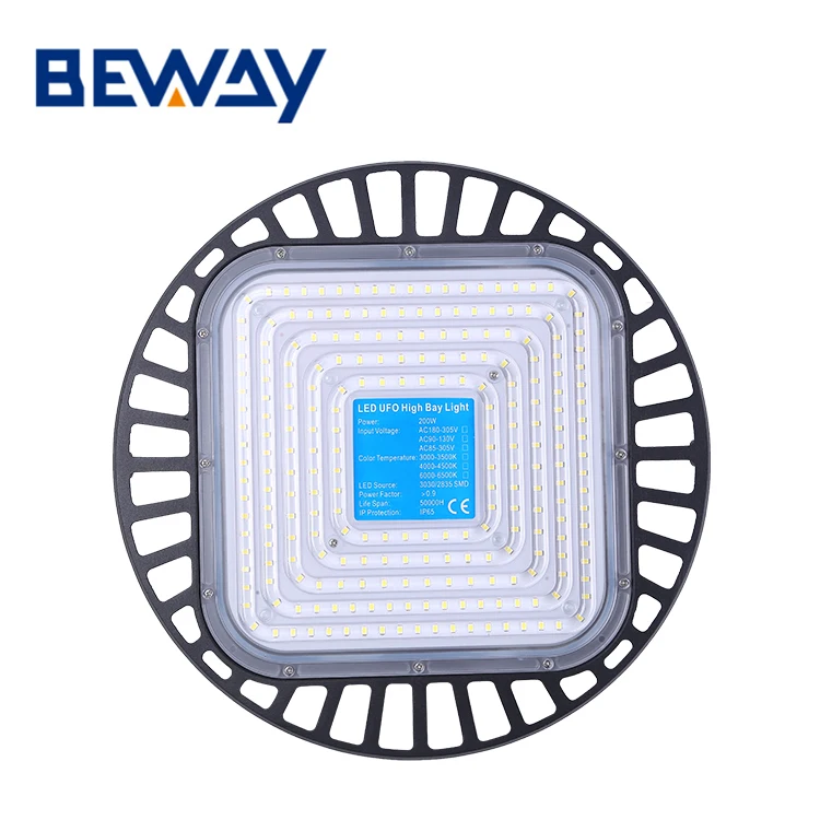 High luminaire  warehouse waterproof IP65 50w 100w 150w 200w ufo led highbay light