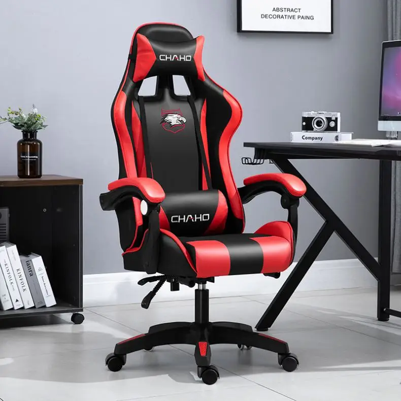 Черный кожаный игровой стул индивидуальный