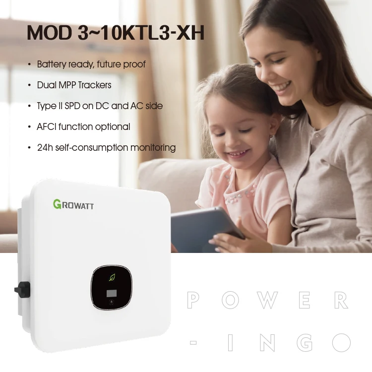 Инвертор мощности Growatt 6Kw 6Kva солнечный мод 6000Tl3 X инвертор системы солнечной энергии
