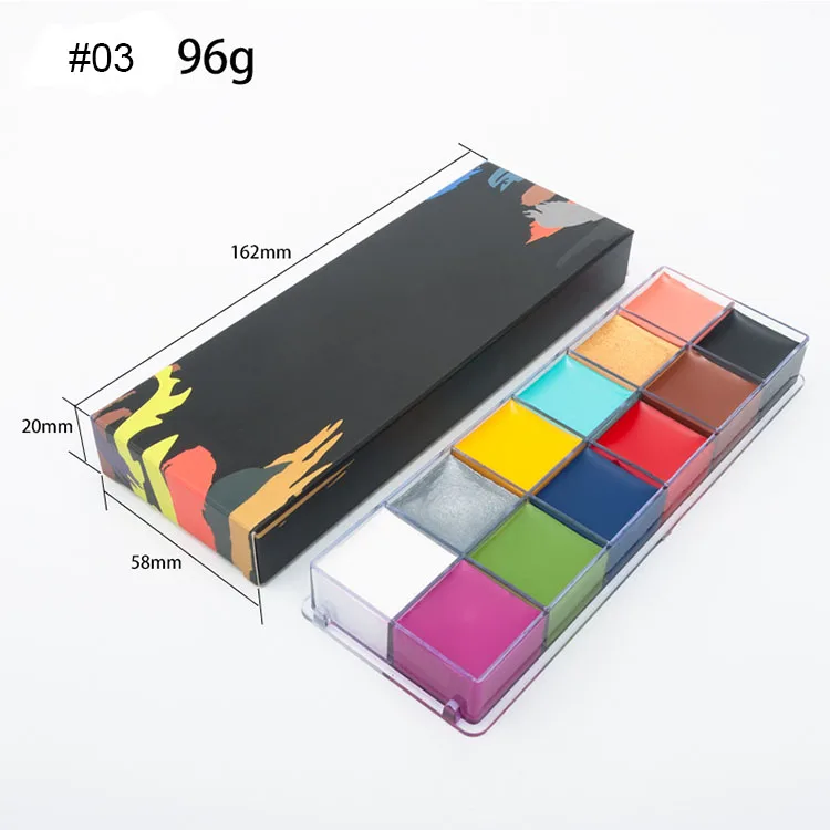Painting Supplies Palette Kit Sticks Halloween Football Kids Makeup Glow The Dark Cream Face Paint