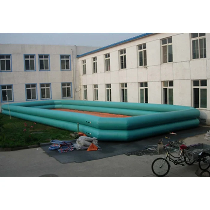 PVC durable largest inflatable swimming pool, inflatable double layer rectangular pool D2002-2