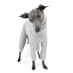 Luxury designer dog clothes Pet winter sweater dog fashion pet clothes gorgeous wooly romper braemar italian greyhound