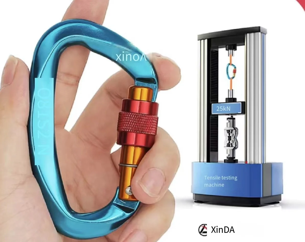 Custom 304 316 Stainless Steel Mountaineering D-buckle 7075 Aluminium 25KN 30KN D-buckle