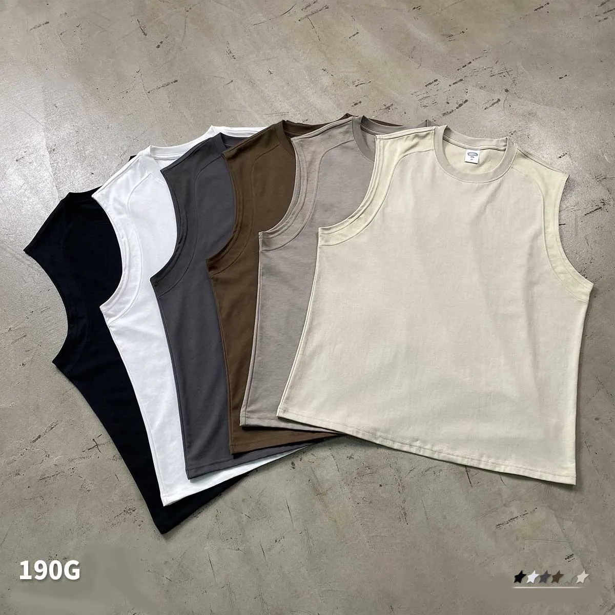 YUDI 190g men casual ropa deportiva hombre gym usa size tank top athletic sleeveless t-shirt vest for men