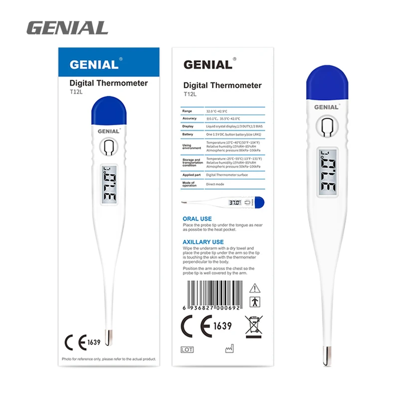 Household medical devices health care lcd thermometers checking oral thermometer