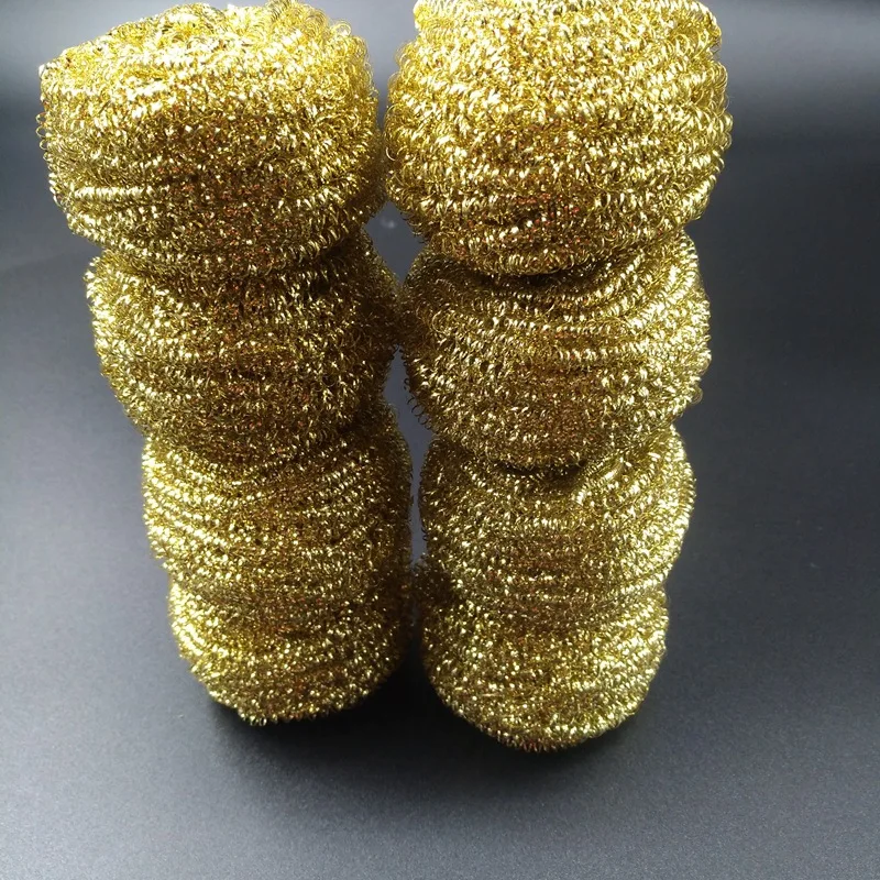 Custom Copper Stainless Steel Scourer Steel Wool Scouring Pad metal Scrubber