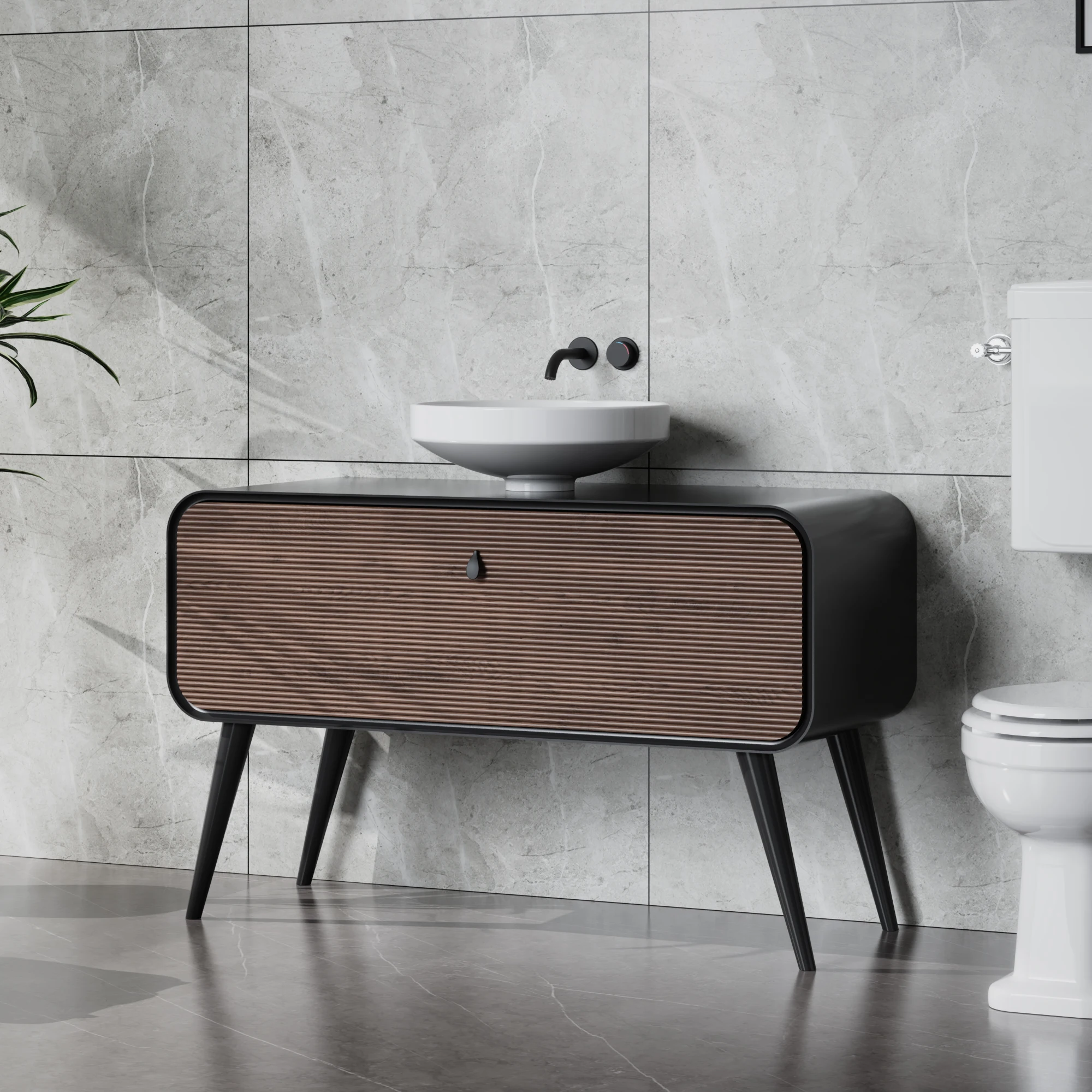 New ceramic basin bathroom vanity floor standing bathroom cabinet