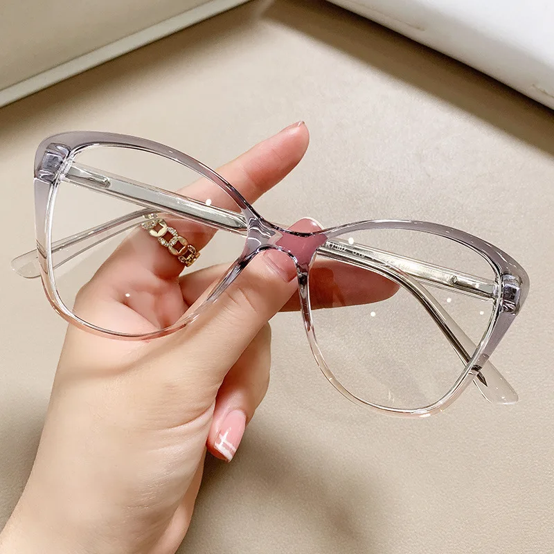 2022 New Europe And America Fashion Women TR90 Cat Eye Optical Frames Glasses Eyewear For Ladies