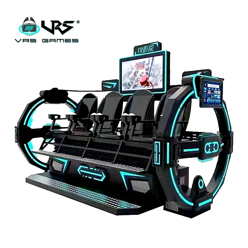 2023 Hot Sale New vr cinema system virtual reality 9d cinema 4 players 9d vr cinema price for amusement park