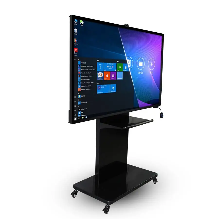 65 дюймов крытый мульти сенсорный экран интерактивная доска напольная подставка/настенный цифровой вывески медиа плеер доска