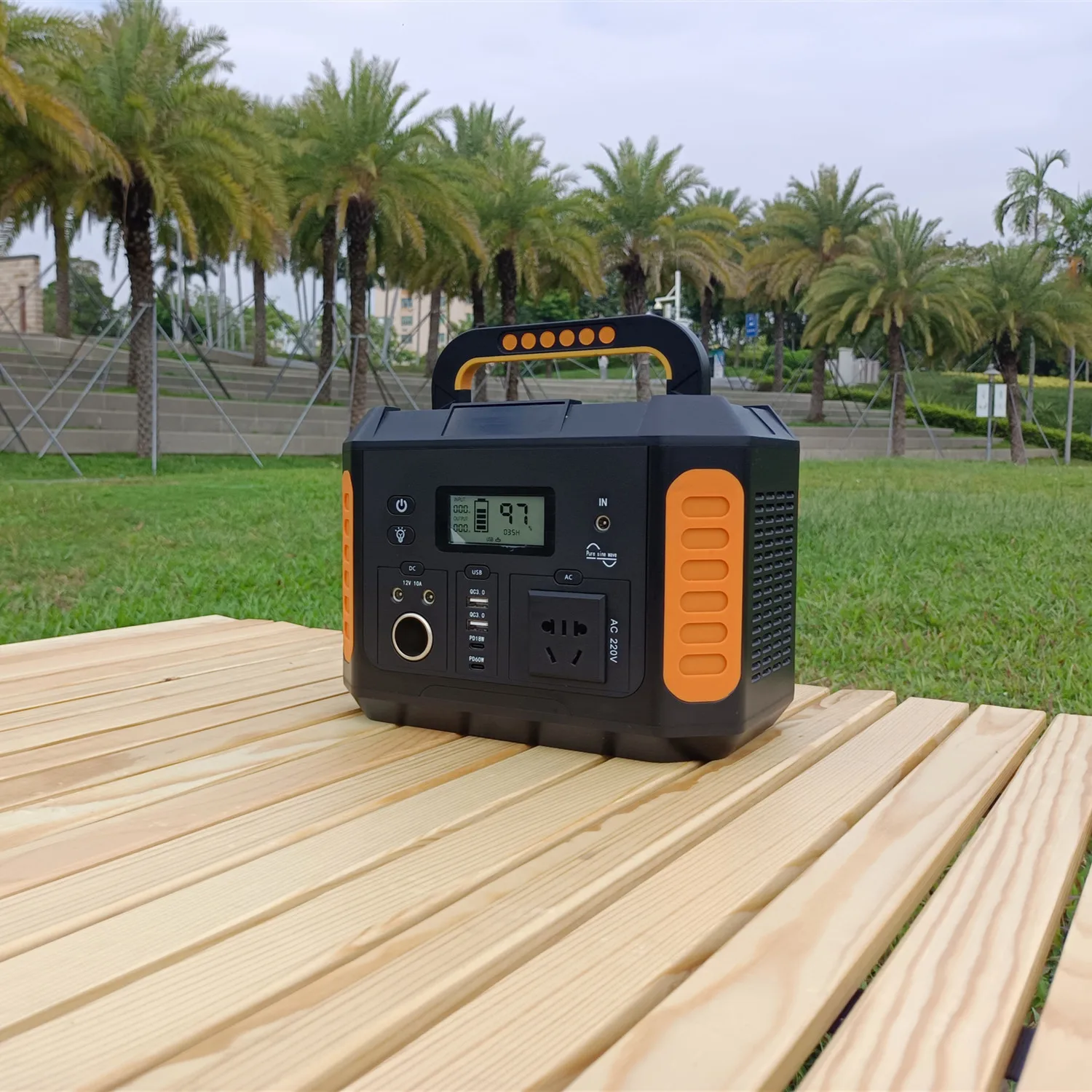 OEM 500W Mini Size Portable Power Station QC 3.0 PD60W Quick Charge Wireless Charging  Solar Power Supply Factory Price